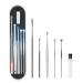 Earwax Cleaner Tool Set  6-in-1 Portable Ear Wax Removal Spoon Kit  Ear Cleansing Tool Set with Cleaning Brush and Storage Box for Home Outdoor Travel