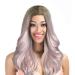 Wig Ladies Long Hair Pink Women Brazilian Long Wavy Synthetic Cosplay Curly Hair 50s 60s 70s 80s