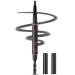 YFulfill Eyebrow Pencil Black Waterproof Eye Brow Pencil Black for Women Eye Pencil Black with Brush Crayon Noir Pour Les Yeux Black Eyebrow Pen for Women