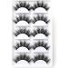 False Eyelashes 6D Flexible False Lashes Reusable Handmade Cross Mink Fake Eye Lashes for Makeup 5 Pairs Natural Looking Black Eyelashes Cruelty Free by ICYCHEER (3) - Buy Online on GoSupps.com
