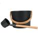 Sauna Bucket Sauna Bucket ladle Set 7L Luxurious Finnish Matching Ladle Sauna Barrel Sauna Aluminum Bucket with Long Handle Spoon Set Sauna Bucket Stylish Spa Esential for Water Ladling Black