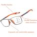 Progressive Multifocus Reading Glasses for Men & Women | Anti Blue Light Multifocal TR90 Eyeglasses - Gray 3.0x | Perfect for Sports Reading & Work - Buy Online on GoSupps.com