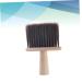 1pc Vintage Hair Brush for Broken Hair & Facial Cleaning - Wooden Hair Duster for Salons & Shaving - Brown Hair Removal Brush - Buy Online on GoSupps.com