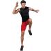 WRAGCFM Men's Compression Shorts with Pockets - Red, Medium | Running, Workout, Active Underwear - Buy Online on GoSupps.com