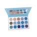 FRCOLOR 15 Eyeshadow Makeup Palette Eye Shadow Miss Make up Kit Powder 1 count (Pack of 1) Blue