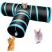 Fhodigogo Cat Tunnel Toy Rabbit Tunnel Rabbit Toys Kitten Tunnel 3 Way Cat Pop-up Tunnel Foldable Tunnel Toy for Kitten Rabbits Hamster Small Dogs - Buy Online on GoSupps.com