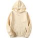 Fleece Sweatsuit for Men - Winter Workout Set Hoodie Joggers Tracksuit Beige - Large - Buy Online on GoSupps.com