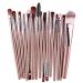 Milopon 20pcs Makeup Brush Set - Essential Eyeshadow Eyeliner Eyebrow & Foundation Brushes for Flawless Cosmetic Application | Ship Internationally - Buy Online on GoSupps.com