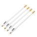 PACKOVE Crayons de Barbier Blancs Lot de 4 Pigmentation Intense et Pointe Fine pour Maquillage Sourcils et Barbe Imperm able pour Hommes Peau Sensible