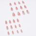 48 Pieces 2 Packs French Tip False Nails Short Press on Nails Black Wavy Lines Almond Fake Nail Set with Adhesive Tabs Full Cover Stick for Women Girls false nail-2set - Buy Online on GoSupps.com