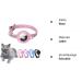 Premium Adjustable Leather Airtag Cat Collar - Reflective GPS Tracking Neck Band for Small Medium & Large Cats (XS Pink 19-26cm) - Anti-Lost Airtag Case - Buy Online on GoSupps.com