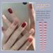 Dajidafu Round Nail Set Fashionable Classic Press-on Fingernails Removable Strong Viscosity Adjustable Solid Manicure Stickers Type 6 - Buy Online on GoSupps.com