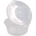 NRLinX 5 oz. Plastic Condiments Containers with Hinged Lids - 50 Sets | Multipurpose Small Sauce Cups for Dip, Dressing, Jello Shots - Buy Online on GoSupps.com