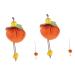 Amosfun 2pcs Persimmon Sachet Exquisite Sachet Bag Ornament Necklace Locket Window Decorations Face Powder