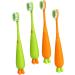 Minkissy 16 STK Carrot Toothbrush for Toddlers - Travel & Daily Oral Care Massage Brush - Buy Online on GoSupps.com