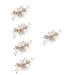 minkissy Comb pearl hair comb Wedding Headpiece bride wedding flower hair Bridal Flower Hair Comb Wedding Flower Hair Comb bride hair clip Bridal Headpieces Metal decorate Wedding