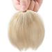 Elailite Irregular Style Human Hair Fringe Bangs Clip in Extension - #60 Platinum Blonde - Buy Online on GoSupps.com