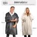 Shop Trekki Oversized Hoodie: Plush Flannel Ceiling Hoodie Soft Warm Blanket Sweater for Men & Women - Zippered Dark Gray Cuddly Comfort - Buy Online on GoSupps.com