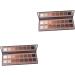 FOMIYES 2pcs 16 Earth Eyeshadow Palette 16 Colors Eyeshadow Palette Eye Shadow Pearlescent Combination 1 count (Pack of 1) Chocolatex2pcs - Buy Online on GoSupps.com