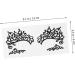 Angoily 6 Pairs Lace Eyeliner Stickers Black Eyeshadow Eye Shadow Eye Liner Decals Eye Liner Stickers Fabric 13X6cmx2pcs Blackx2pcs - Buy Online on GoSupps.com