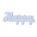 NUOBESTY 1pc Crystal Epoxy Mold Silicone Molds Resin Epoxy Craft Resin Word Shape Mold House Number Household As Shown 22.6X9X1.2CM