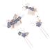 FRCOLOR 1 Set of 4 Comb Insert Rhinestone Headdress Hair Accessories with Flowers Floral Hair Accessories Comb for Touping Hair Bridal Wedding Hair Comb Set Rhinestones Child