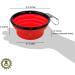 SunGrow Collapsible Treats & Water Bowls for Ferrets, Finches, Parakeets, and Baby Chickens - Portable Pet Travel Dish and Feeder - Buy Online on GoSupps.com