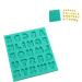 NUOBESTY 2pcs Candy Molds Letter Chocolate Mold Fondant Mold Soap Silicone Molds Silicone Molds for Soap Silicone Soap Molds Silicone Molds for Chocolate Shortbread Cake Mold Crystal Greenx2pcs 12x13cmx2pcs - Buy Online on GoSupps.com