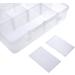 Xiaoyztan 8-Grid Hard Plastic Case with Removable Dividers - Perfect for Candies, Snacks, Electronics, Jewelry & Small Parts - Buy Online on GoSupps.com