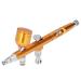 Airbrush Kit with Portable G1/8 DIY Paint Spray for Makeup Nail Art Tattoo Lightweight and Easy to Carry (AR180 gold)