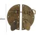 Chinese Style Furniture Hardware Iron Door Knocking Knocker Pull Vintage Lock Catch for Cabinet Cupboard Drawer - Buy Online on GoSupps.com