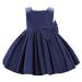 Baby Clothes for Toddler Bridesmaid Flower Girl Dress Princess Sleeveless Bowknot Tutu Christening Wedding Pageant Birthday Party Prom Gown 6-12 Months 01 Blue