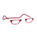 Reading glasses women and men original Clic Classic |Magnetic glasses with pull -out bar |Reading help Reading Glasses |Reading glasses reading aid red 3.5