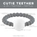 Ryan and Rose Cutie Teether Rattle - Charcoal - Buy Online on GoSupps.com