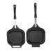 Qyebavge Aluminum Alloy Double Sided Pancake Frying Pan Even Heating Easy Cleaning for Home and Restaurants