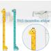 Kid Pipi Cute Dinosaur Height Measure Wall Sticker | Growth Chart Giraffe Decor for Children's Room - Buy Online on GoSupps.com