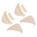6 Pairs Half Size Padded Toe Plug Unisex Shoe Filler of Foot pad Anti Shoe Insole Big Shoe Plug Toe Support Insoles Front feet Men and Women High Elastic Sponge Color of Skin 7.2x3.5x1.6cm
