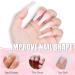 500Pcs IKOCO Natural Coffin Nail Tips Set with Accessories - Ballerina False Nails Kit for Salons and DIY Nail Art - Half Cover White Acrylic Nails - Buy Online on GoSupps.com
