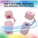 Buy 2 pcs Silicone Lip Balm Holder Keychain - Portable Lipstick Cases & Chapstick Sleeves (Pink & Blue) for Travel - Buy Online on GoSupps.com
