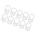 CIWEI 10pcs Silicone Buttons & Clips Set - Pacifier Holders Dummy Adapters Clear - International Shipping Available - Buy Online on GoSupps.com
