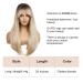 Oefei Long Ombre Blonde Wig with Dark Roots - 24 Synthetic Layered Wig for Women | Natural Look for Daily & Party Use - Buy Online on GoSupps.com