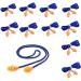 Dacvgog 100 Pairs Individually Wrapped Silicone Corded Ear Plugs Reusable Hearing Rubber Earplugs - Buy Online on GoSupps.com