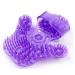 Uqmiqura Palm Shaped Massage Glove - Body Massager with 9 360-Degree Scooters & Metal Roller Ball for Stress Relief (Purple) - Buy Online on GoSupps.com