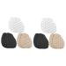 Healvian 6 Pairs High Heels Forefoot Pad Gel Guard Foot Care Shoe Accessory Gel Forefoot Gel Pad High Heels Half Pads Girl High Heel Insoles Non-Skid Pads Particles Damping