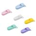 DHWEKU Pacifier Clips Set Plastic Pacifier Chain Clips Colorful T-Clip Baby Clip (6 PCS - 6 Colors)