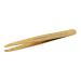 TWEEZERMAN Eyebrow Tweezers Slanted Tip Stainless Steel Gold