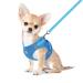 Femax dog harness with leash for small medium dog cats soft mesh puppy dishes breathable breast tears adjustable reflective no pull vest chihuahua cat XS (breast 26-29cm) blue