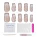 ieron Cat Eyes Cured Nail Wraps Self-Adhesive Gel Nail False Nails with Butterfly Removable Glue on Nails for Girls Glitter Nail Tips (M)