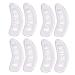 4 Pairs Non-Slip Stickers Cushion Self- Adhesive Anti- Slip Stick Pads Shoes Heel Protector Toe Memory Metatarsal Pads Anti Slip Sport Ice Breathable Insole Flannel Transparent Color 8.3x2.8cm