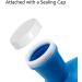 Daletu 2L Urine Bottle for Men & Women | Screw Cap & Bracket | Ideal for Camping Car Bedridden Use | Large 2000ml White Pee Bottle - Buy Online on GoSupps.com